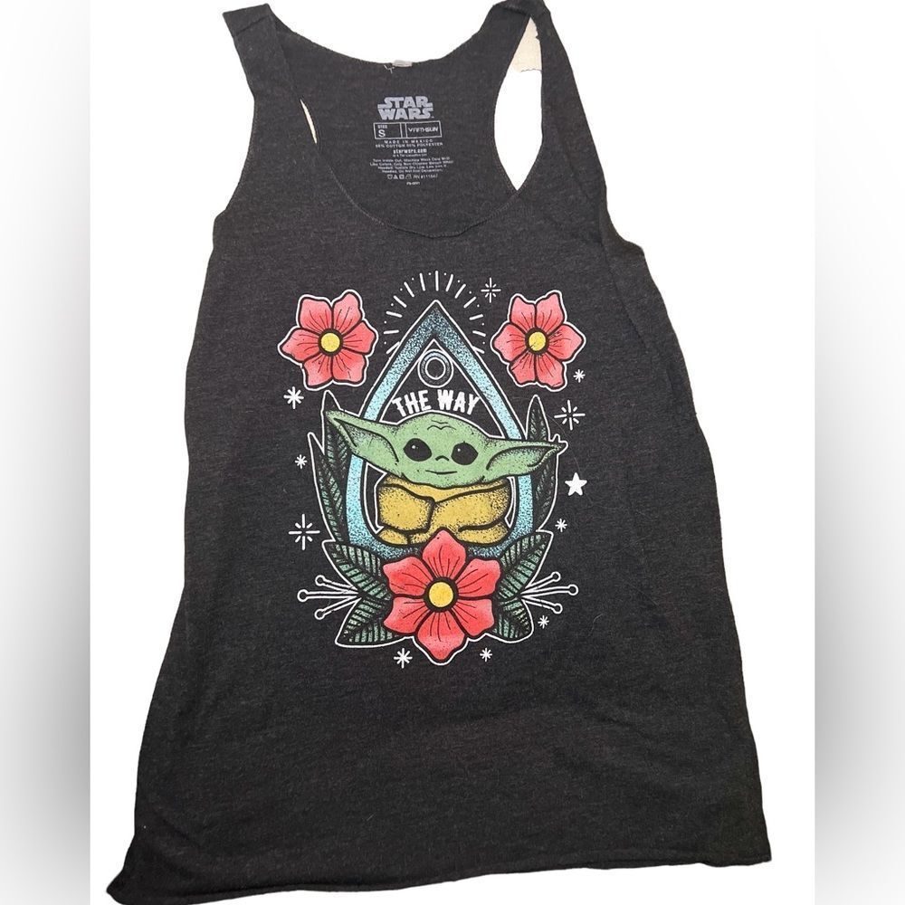 LStar Wars Mandalorian Baby Yoda Grogu The Way Tank - Workout or Sleep Shirt